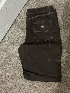 Dickies women’s chocolate brown summer Work Pants Utility Trousers NWOT